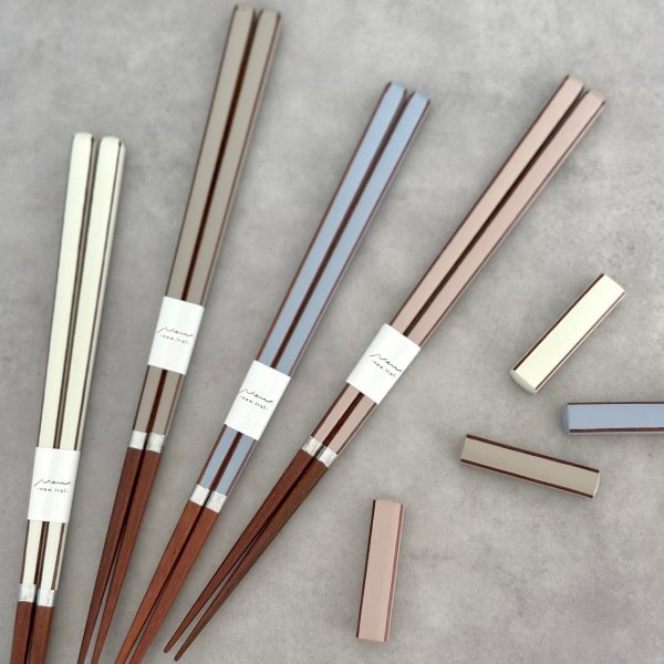 画像6: 【専用箱・ペア】箸 キャレ 食洗機対応 ギフトボックス ブルー ピンク (6)