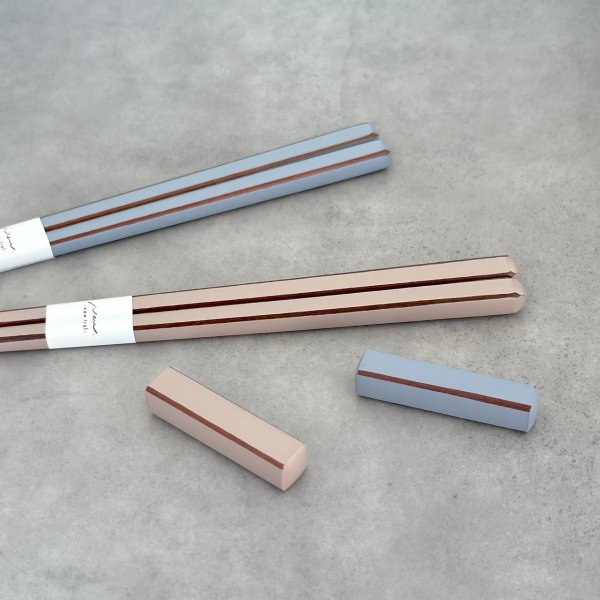 画像5: 【専用箱・ペア】箸 キャレ 食洗機対応 ギフトボックス ブルー ピンク (5)