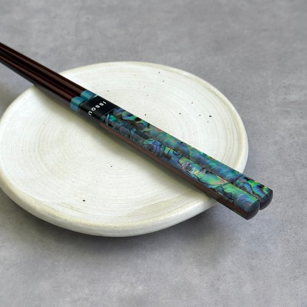 画像6: 【桐箱・単品】 お箸 ギフト箸 雅貝 23cm ブルー 食洗機対応 (6)