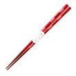 画像2: 木製塗り箸 とんぼ玉光石 21cm 若狭塗り箸【透明opp袋入り】 (2)