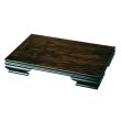 画像1: 【全2サイズ】 木製 花台 敷板 【みやび】 黒檀調 (1)