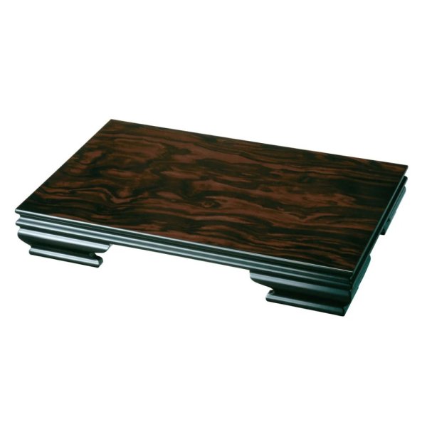 画像1: 【全2サイズ】 木製 花台 敷板 【みやび】 黒檀調 (1)