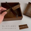画像6: 三段 重箱 木製 ナチュラル 漆 小 仕切り お正月 おせち (6)