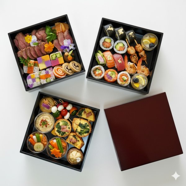 画像3: 三段重箱 4.5寸 ななこ (3)