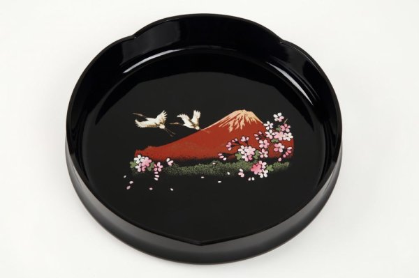 画像1: 菓子鉢 富士と桜 (1)